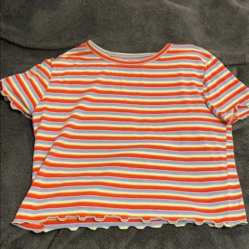 Arizona striped ruffle top